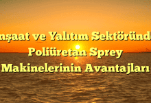 İnşaat ve Yalıtım Sektöründe Poliüretan Sprey Makinelerinin Avantajları