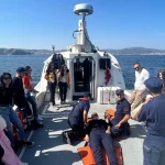Mudanya sahili açıklarında tıbbi tahliye eğitimi